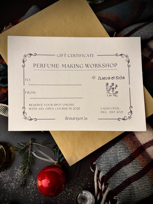 Perfume-Making Workshop Gift Certificate (January 28 & 30th)