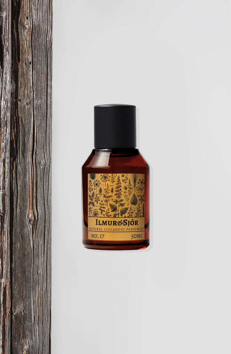 50 ml bottle of Ilmur & Sjór Reykjaskógurinn no.17 Icelandic forest perfume